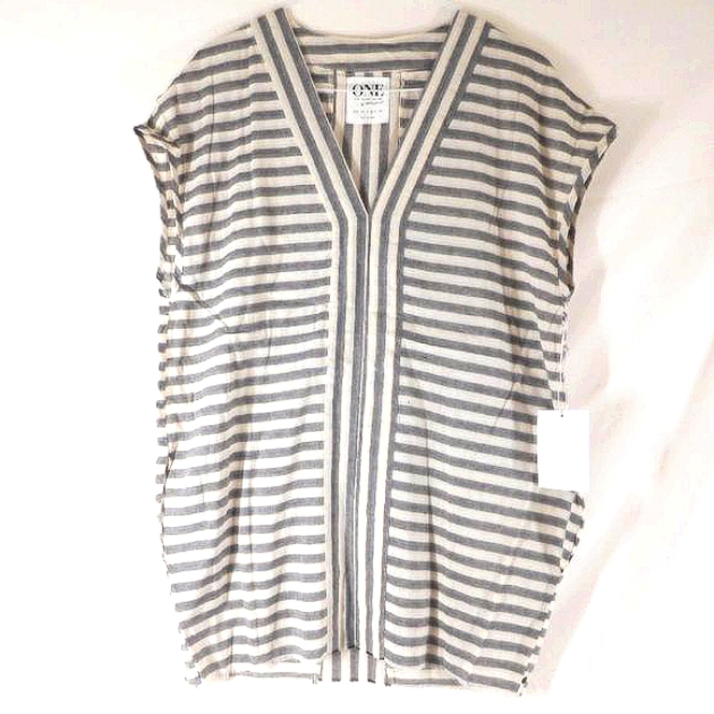New ONE TEASPOON  MEDIUM Women Striped Bangal Cotton Dress NWOT Striped